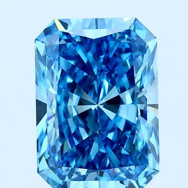1.42 Ct. Fancy Vivid Blue Radiant Lab Grown Diamond