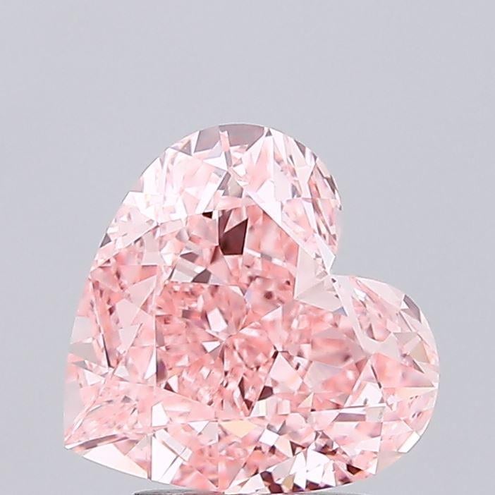 3.72 Ct. Fancy Vivid Pink Heart Lab Grown Diamond
