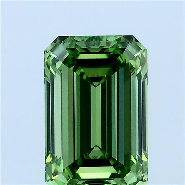 1.52 Ct. Fancy Vivid Green Emerald Lab Grown Diamond