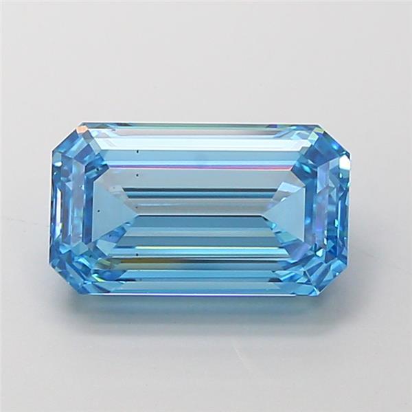 4.01 Ct. Fancy Vivid Blue Emerald Lab Grown Diamond
