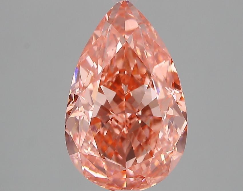 3.32 Ct. Fancy Pink Pear Lab Grown Diamond