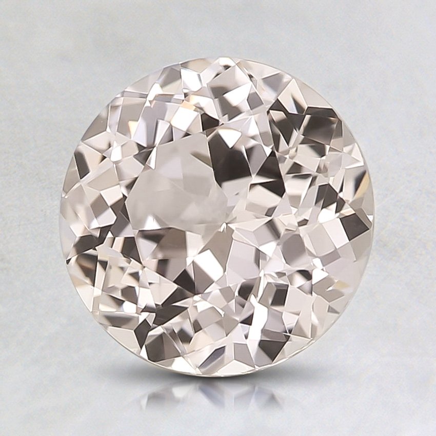 7.5mm Unheated Peach Round Sapphire