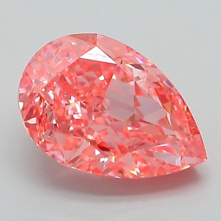 1.61 Ct. Fancy Vivid Pink Pear Lab Grown Diamond