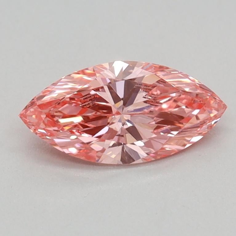 0.33 Ct. Fancy Vivid Pink Marquise Lab Grown Diamond
