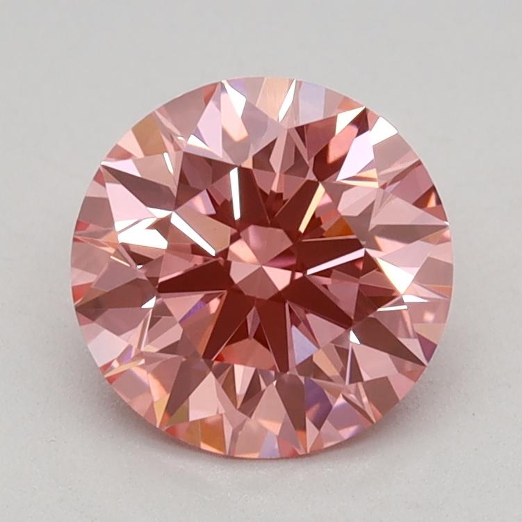 1.02 Ct. Fancy Vivid Pink Round Lab Grown Diamond