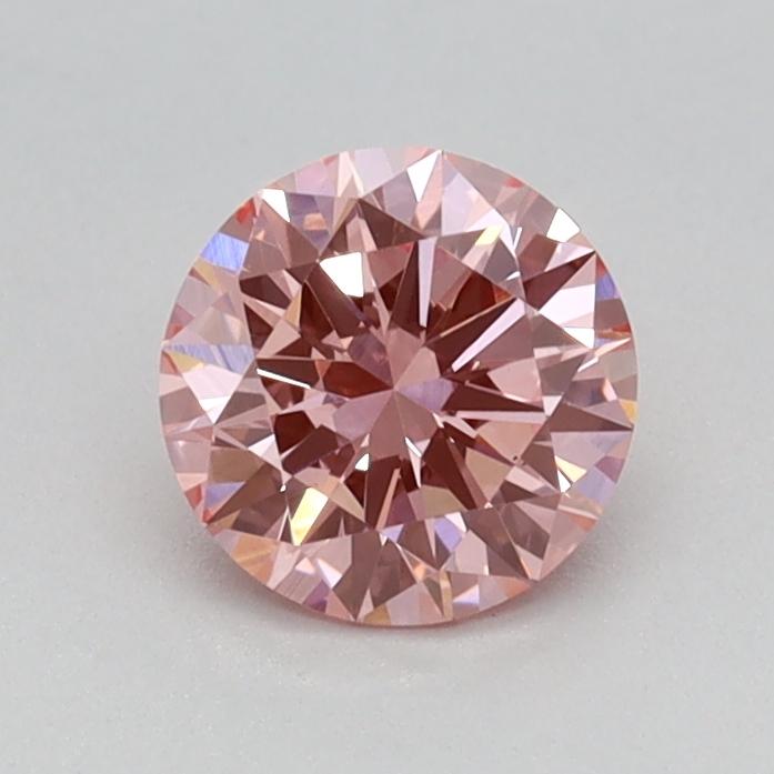 0.50 Ct. Fancy Vivid Pink Round Lab Grown Diamond