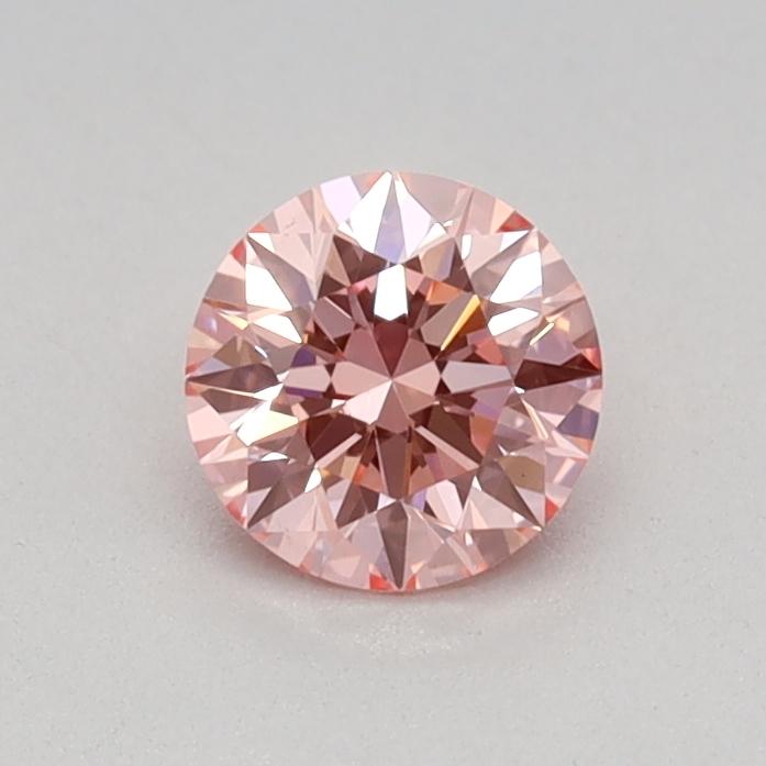 0.34 Ct. Fancy Vivid Pink Round Lab Grown Diamond