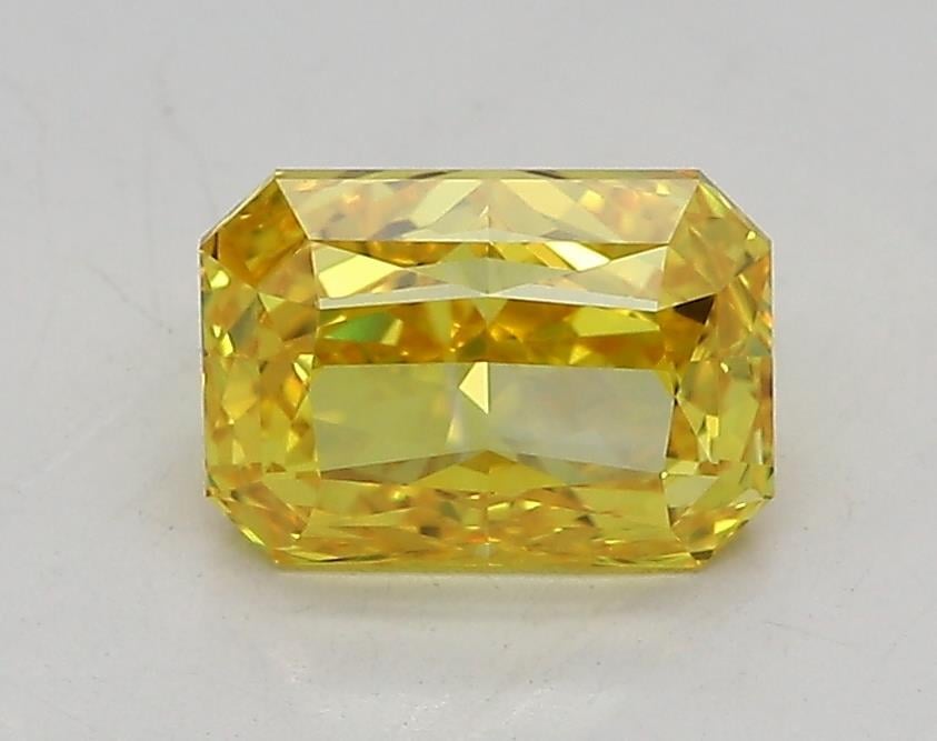 1.27 Ct. Fancy Vivid Yellow Radiant Lab Grown Diamond