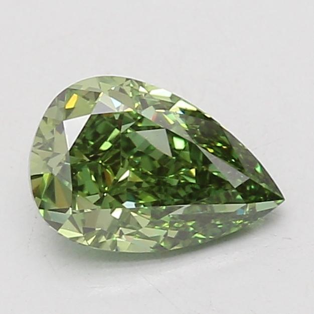 1.44 Ct. Fancy Vivid Green Pear Lab Grown Diamond
