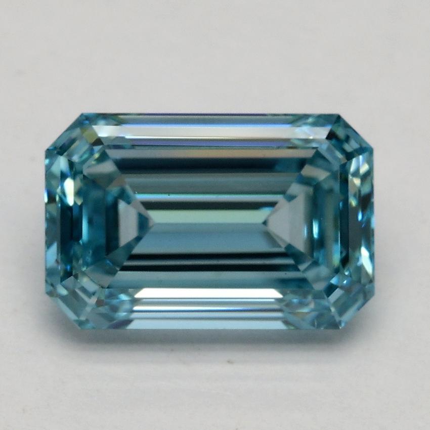 1.90 Ct. Fancy Vivid Blue Emerald Lab Grown Diamond