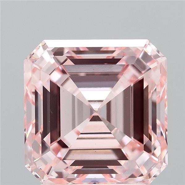 3.20 Ct. Fancy Intense Pink Asscher Lab Grown Diamond