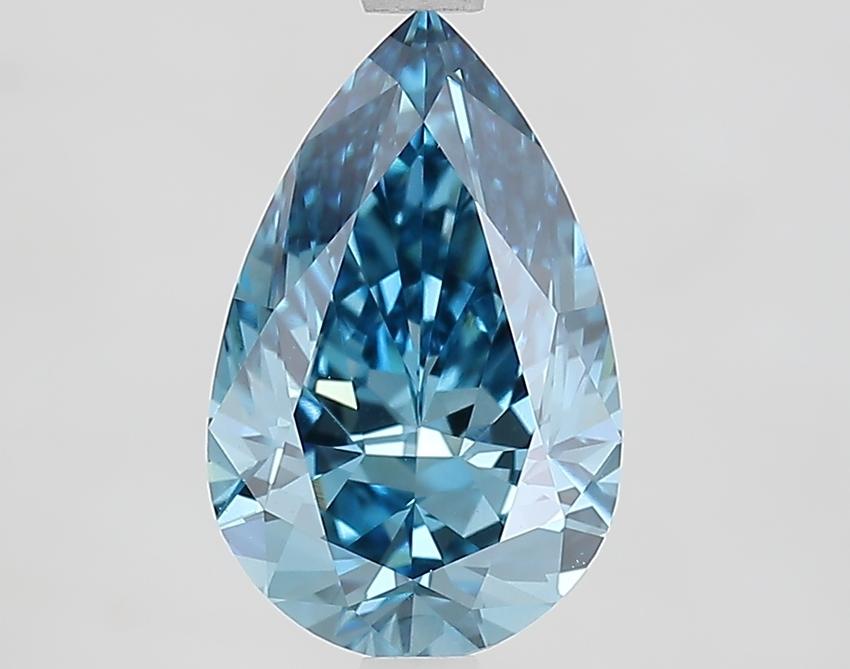2.56 Ct. Fancy Vivid Blue Pear Lab Grown Diamond