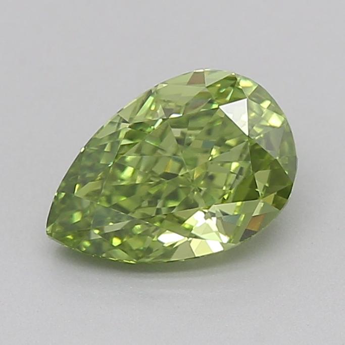 1.01 Ct. Fancy Vivid  Green Pear Lab Grown Diamond