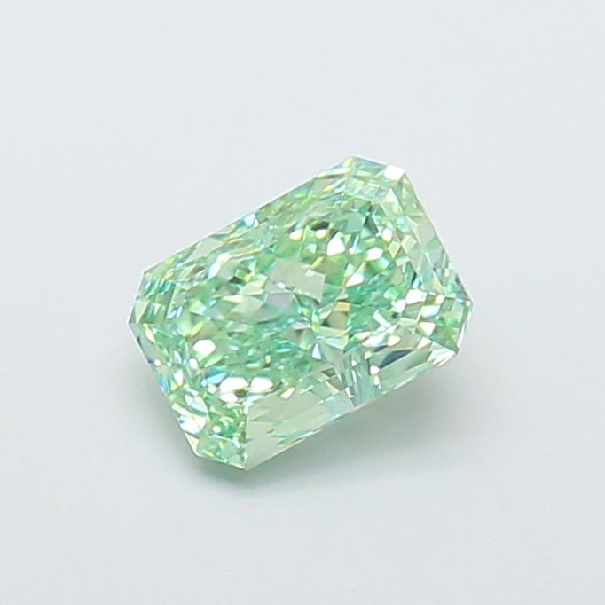 1.37 Ct. Fancy Vivid  Green Radiant Lab Grown Diamond
