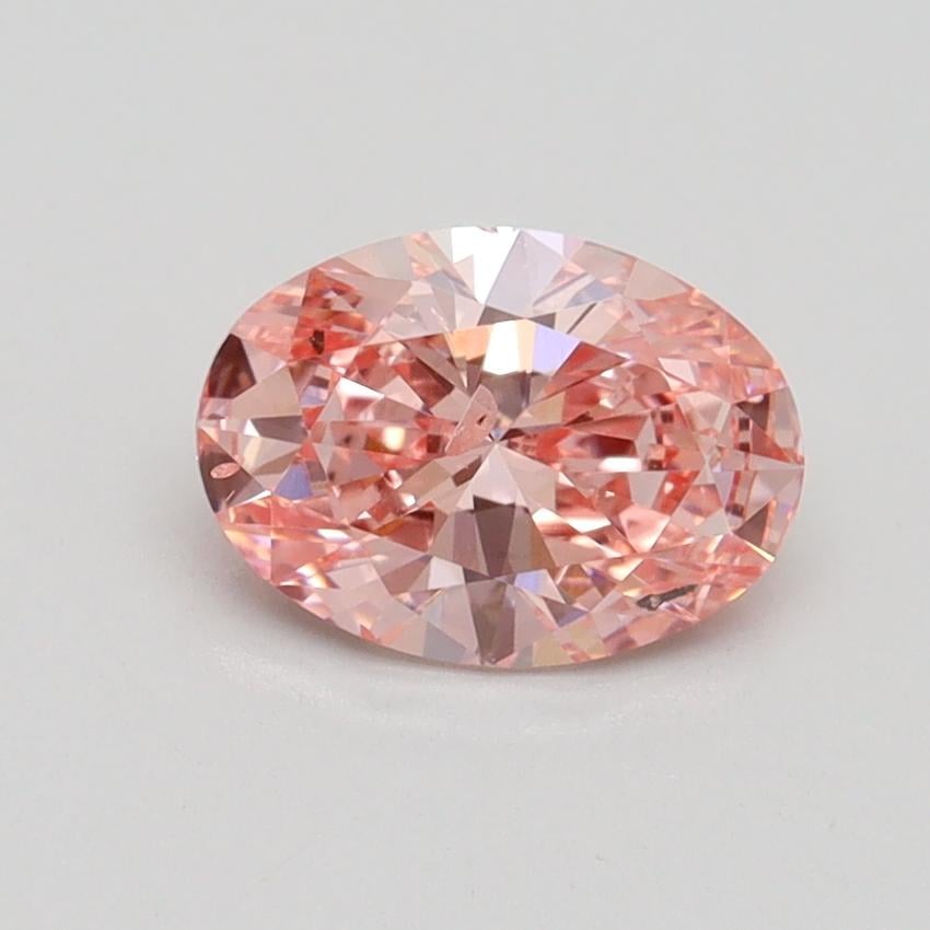 1.01 Ct. Fancy Intense Pink Oval Lab Grown Diamond