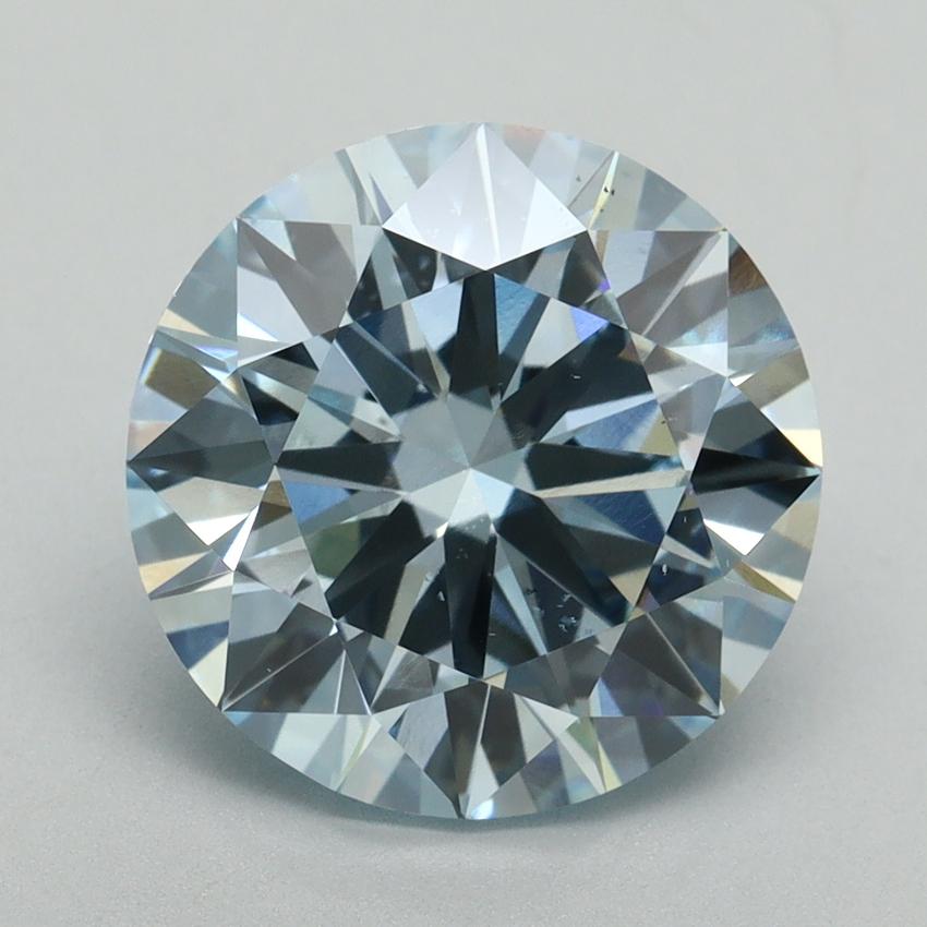 5.02 Ct. Fancy Intense Blue Round Lab Grown Diamond