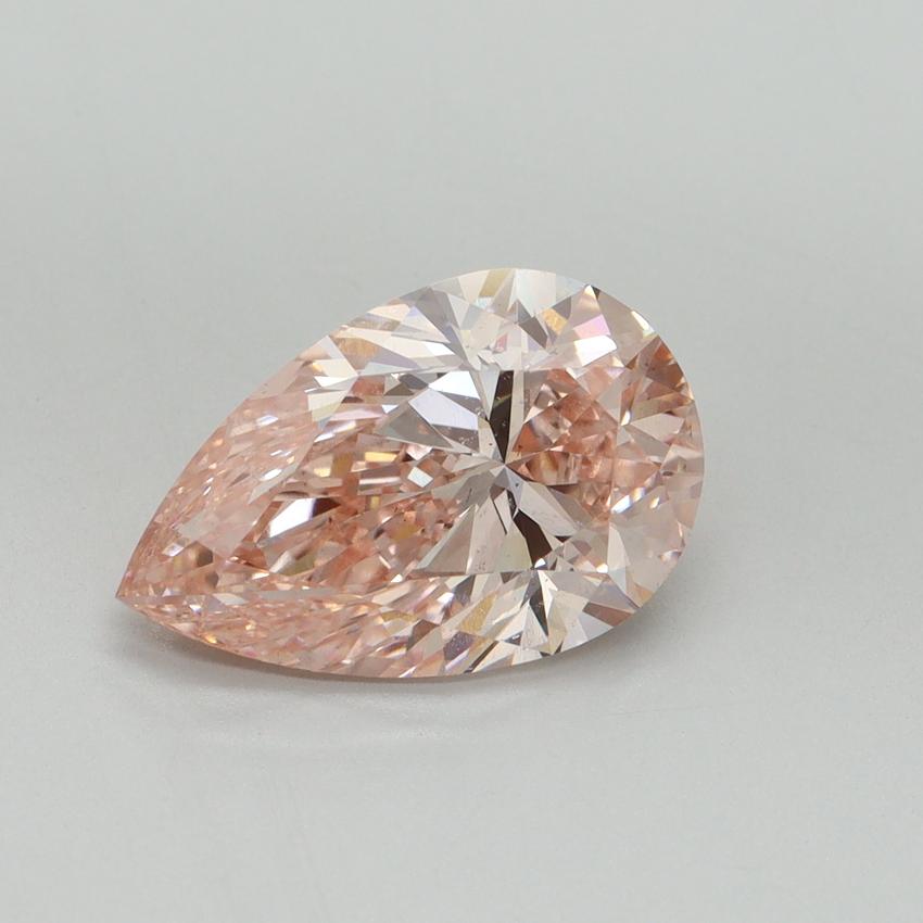 3.01 Ct. Fancy Intense Pink Pear Lab Grown Diamond