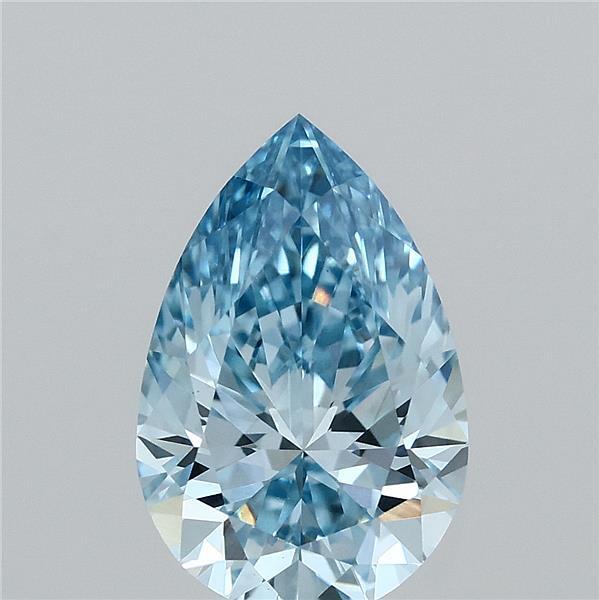 1.27 Ct. Fancy Vivid  Blue Pear Lab Grown Diamond