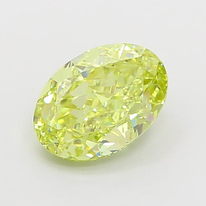 1.76 Ct. Fancy Intense Yellow Oval Lab Grown Diamond