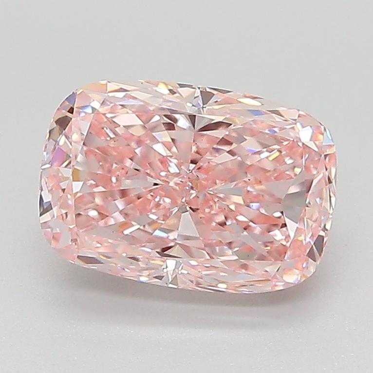 1.83 Ct. Fancy Intense  Pink Cushion Lab Grown Diamond