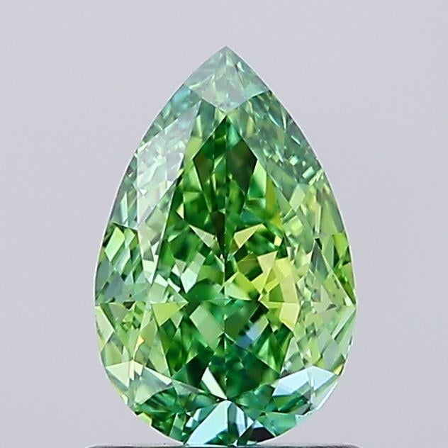 1.05 Ct. Fancy Intense Green Pear Lab Grown Diamond