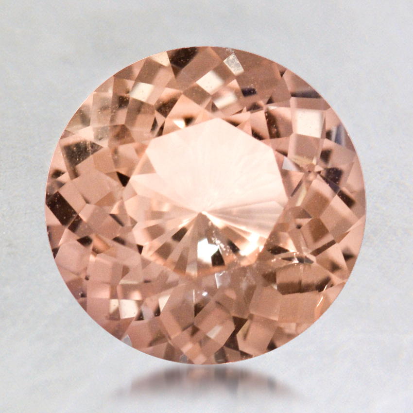 8mm Peach Round Sapphire