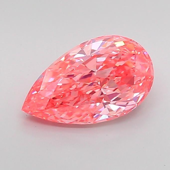 2.04 Ct. Fancy Vivid Pink Pear Lab Grown Diamond