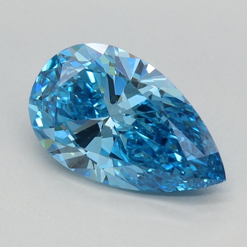 1.00 Ct. Fancy Vivid Blue Pear Lab Grown Diamond