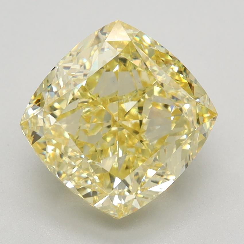3.10 Ct. Fancy Intense Yellow Cushion Lab Grown Diamond