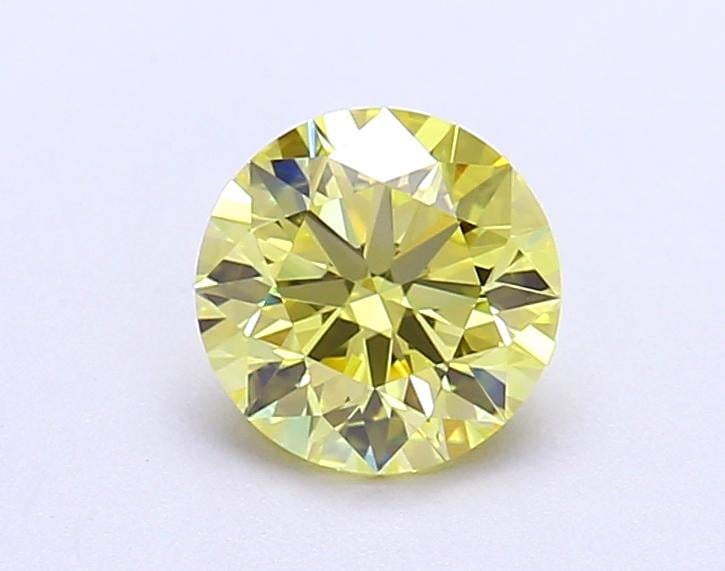1.04 Ct. Fancy Intense Yellow Round Lab Grown Diamond