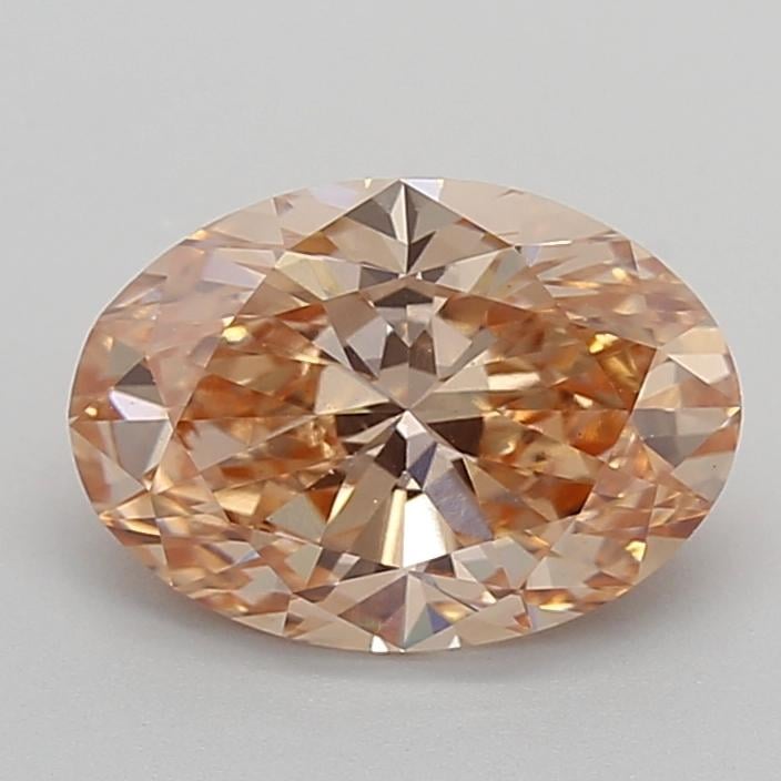 2.59 Ct. Fancy Intense Brownish Orange Oval Lab Grown Diamond