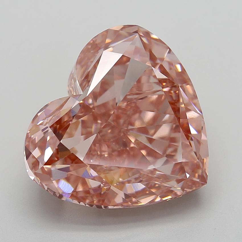 20.00 Ct. Fancy Vivid  Pink Heart Lab Grown Diamond