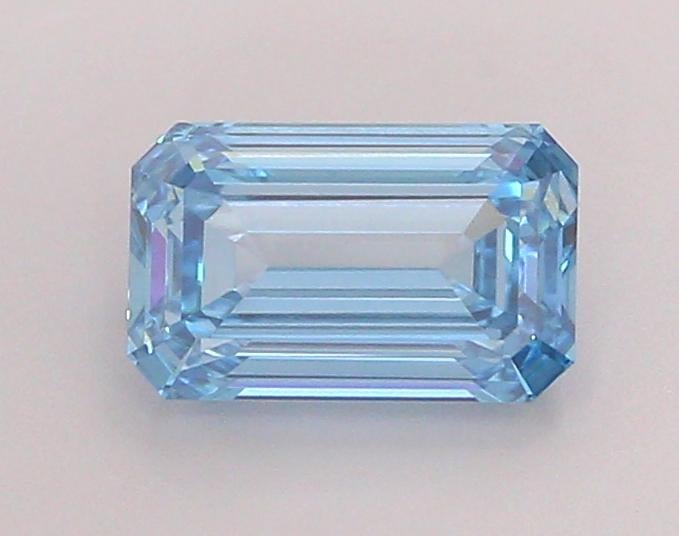 1.38 Ct. Fancy Vivid  Blue Emerald Lab Grown Diamond