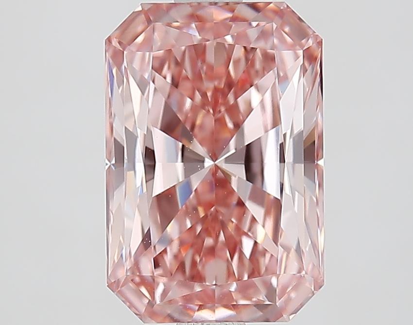 3.06 Ct. Fancy Vivid Pink Radiant Lab Grown Diamond