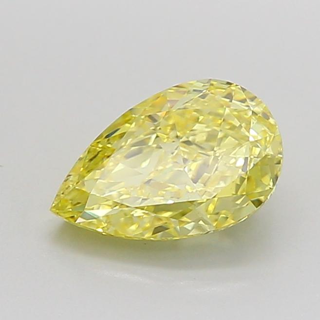 1.15 Ct. Fancy Intense Yellow Pear Lab Grown Diamond