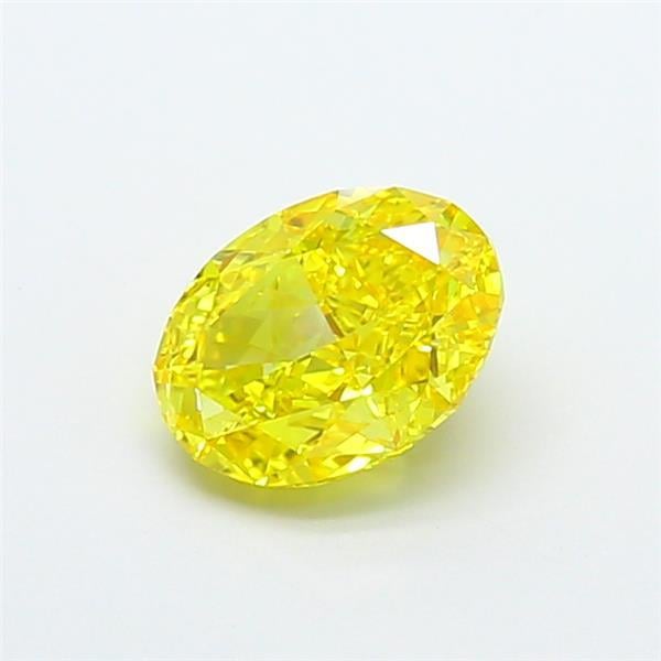 1.78 Ct. Fancy Vivid Yellow Oval Lab Grown Diamond