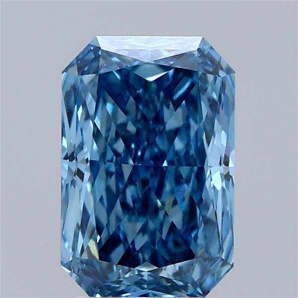 2.99 Ct. Fancy Vivid Blue Radiant Lab Grown Diamond