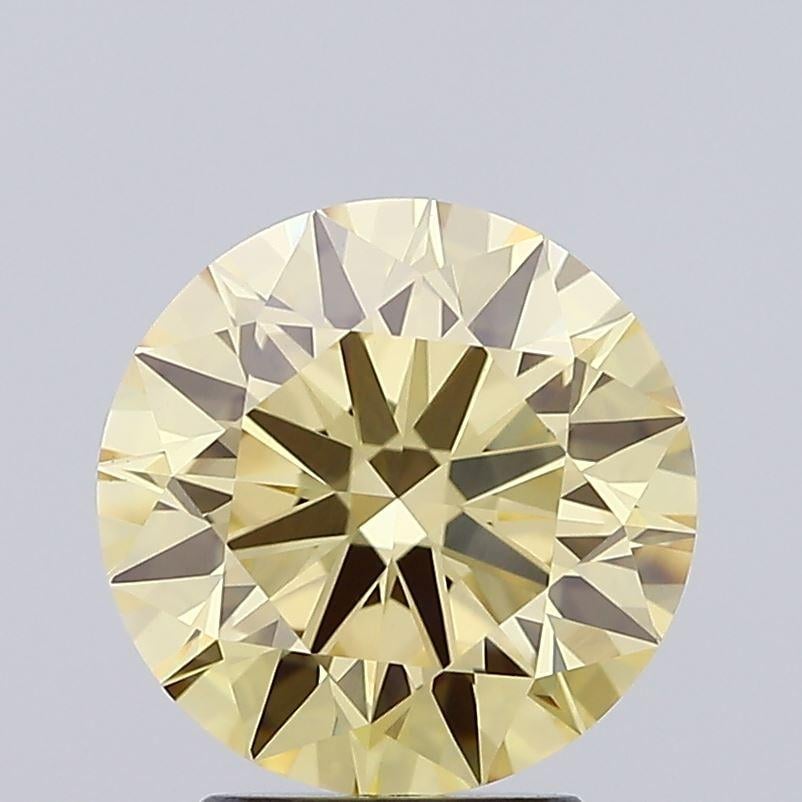 3.13 Ct. Fancy Brownish Yellow Round Lab Grown Diamond
