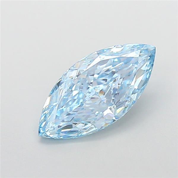 2.03 Ct. Fancy Vivid Blue Marquise Lab Grown Diamond