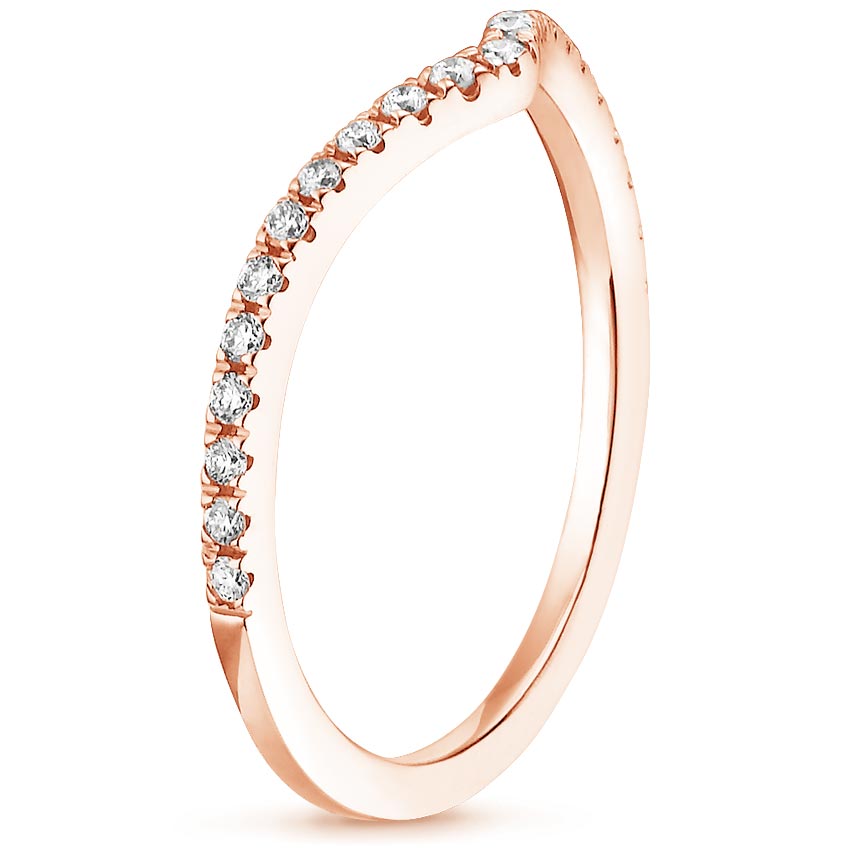 14K Rose Gold Flair Diamond Ring (1/6 ct. tw.), large side view