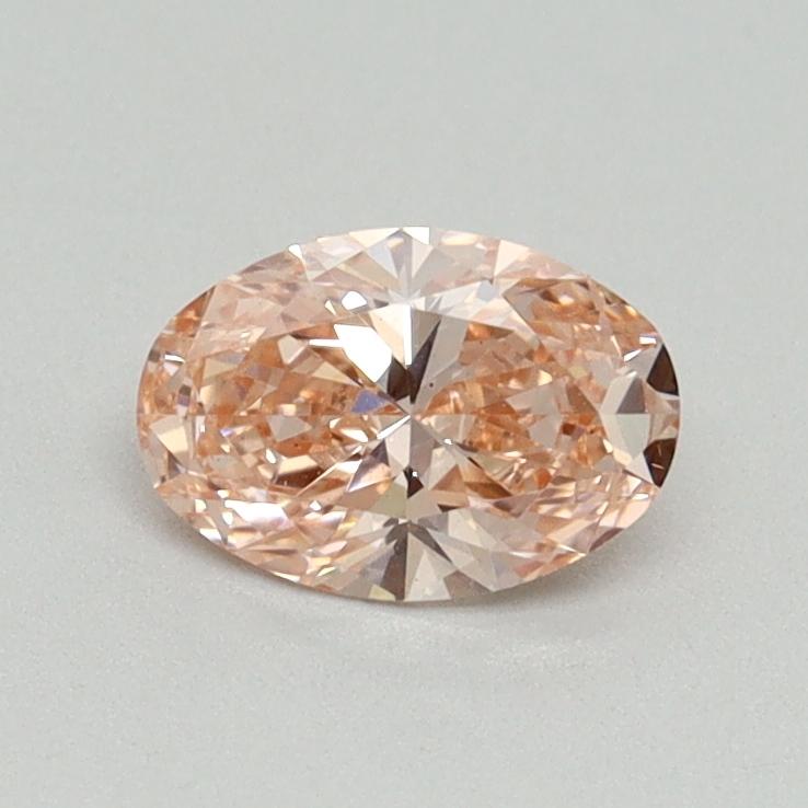 0.54 Ct. Fancy Vivid Pink Oval Lab Grown Diamond