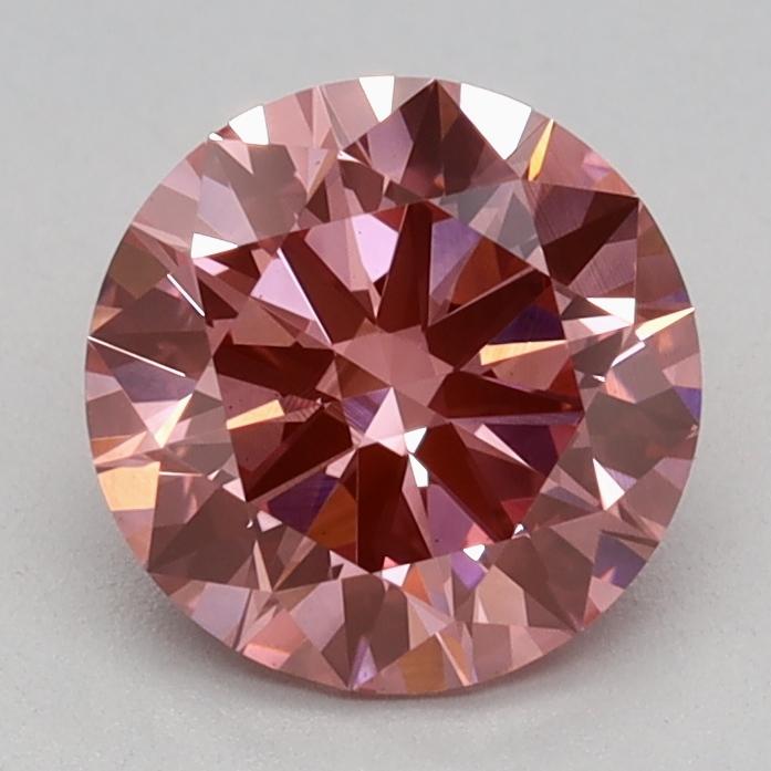 1.06 Ct. Fancy Vivid Pink Round Lab Grown Diamond