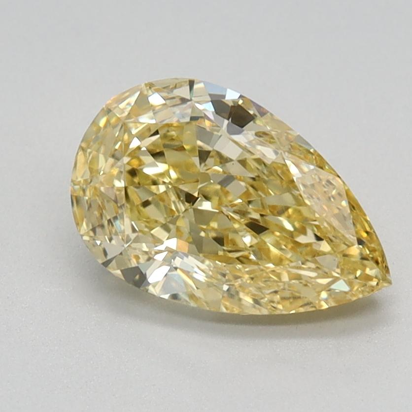 1.12 Ct. Fancy Intense Yellow Pear Lab Grown Diamond