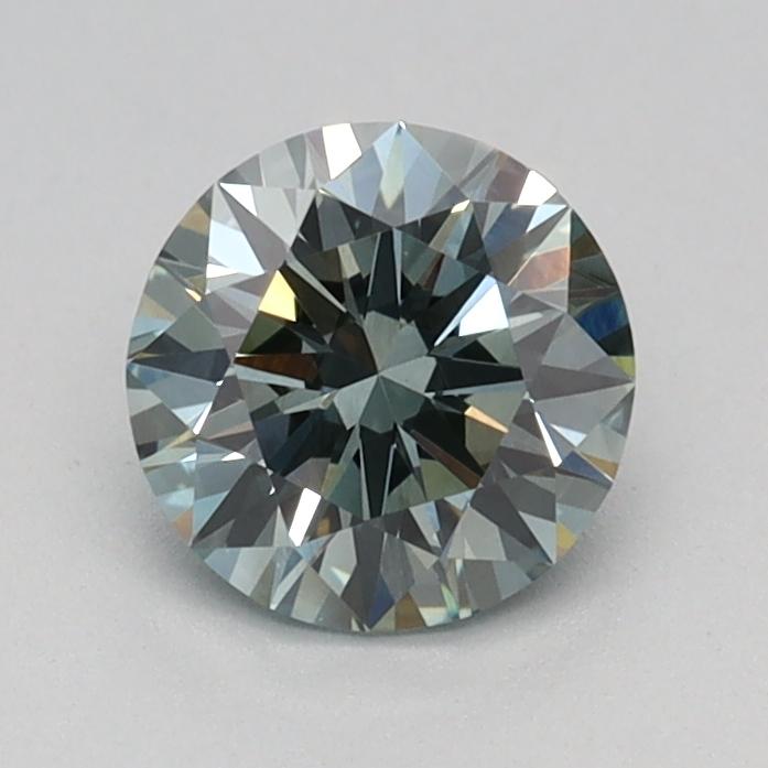 0.69 Ct. Fancy Intense Green Round Lab Grown Diamond