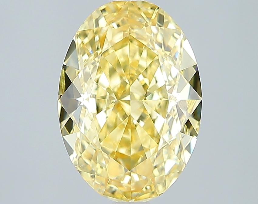 3.18 Ct. Fancy Vivid Pink Oval Lab Grown Diamond