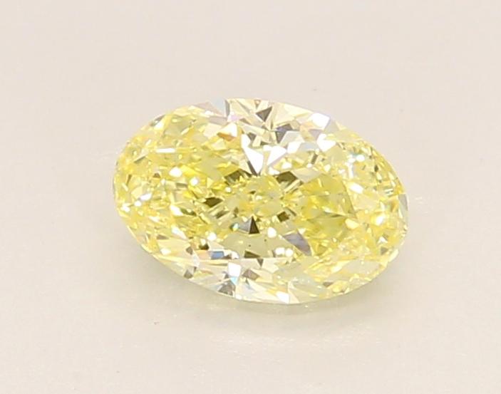 0.69 Ct. Fancy Intense Yellow Oval Lab Grown Diamond