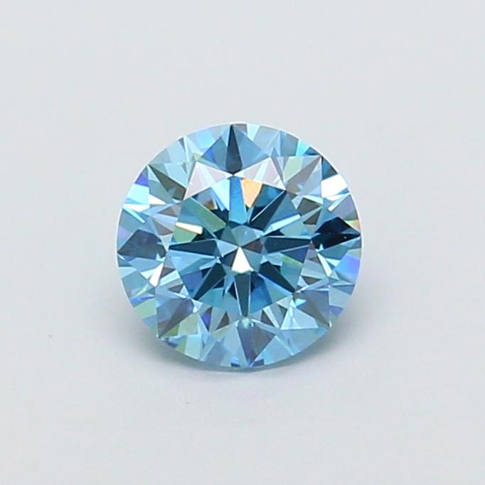 0.99 Ct. Fancy Vivid Blue Round Lab Grown Diamond