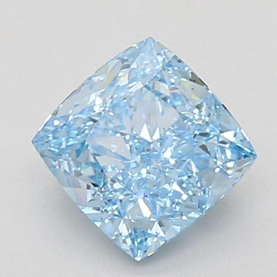 1.52 Ct. Fancy Vivid Blue Cushion Lab Grown Diamond