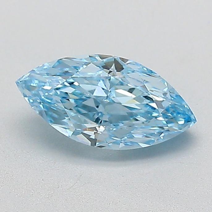 1.08 Ct. Fancy Vivid  Blue Marquise Lab Grown Diamond