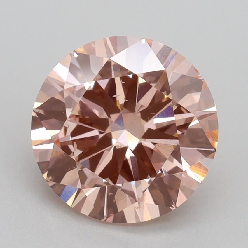 2.70 Ct. Fancy Intense Pink Round Lab Grown Diamond